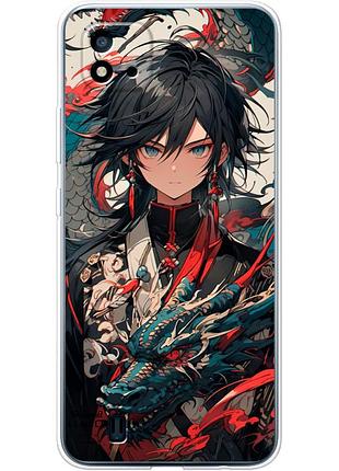 Чехол силиконовый с картинкой на realme c11 2021 (аниме, anime)
