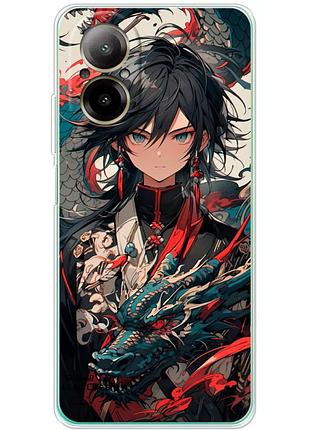 Чехол силиконовый с картинкой на realme c67 (аниме, anime)