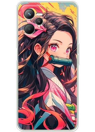 Чехол силиконовый с картинкой на realme c35 (аниме, anime)