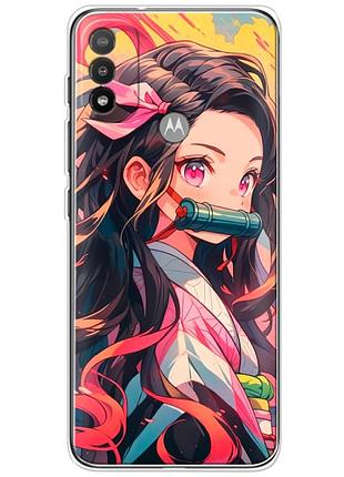 Чохол силіконовий з картинкою на motorola e20 (аніме, anime)
