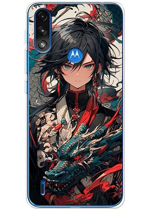 Чохол силіконовий з картинкою на motorola e7 power (аніме, anime)