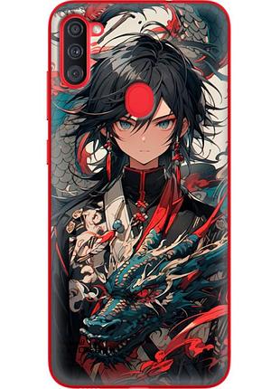 Чехол силиконовый с картинкой на samsung galaxy a11 (a115) (аниме, anime)
