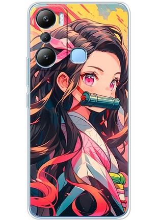Чехол силиконовый с картинкой на infinix hot 20i (аниме, anime)