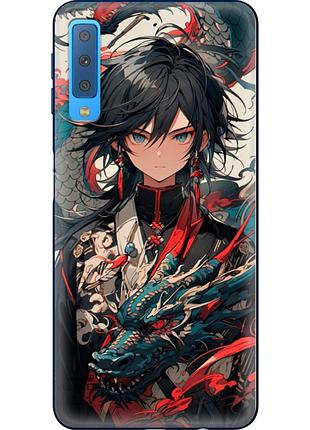 Чохол силіконовий з картинкою на samsung galaxy a7 2018 (a750) (аніме, anime)