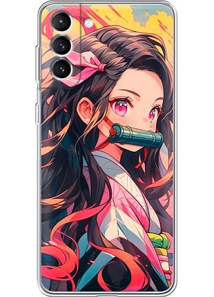 Чехол силиконовый с картинкой на samsung galaxy s22 (s901) (аниме, anime)