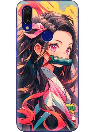 Чехол силиконовый с картинкой на xiaomi redmi 7 (аниме, anime)