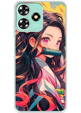 Чохол силіконовий з картинкою на zte blade a73 4g (аніме, anime)