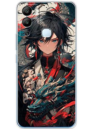 Чохол силіконовий з картинкою на infinix hot 12i (аніме, anime)