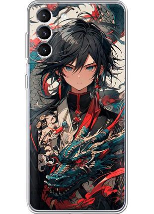 Чехол силиконовый с картинкой на samsung galaxy s22 (s901) (аниме, anime)