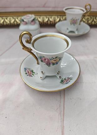 Кофейная пара чашечка кофейная королевский фарфор 4