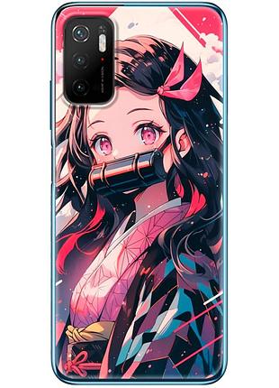 Чехол силиконовый с картинкой на xiaomi poco m3 pro (аниме, anime)