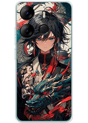Чохол силіконовий з картинкою на tecno spark go 2023 (аніме, anime)