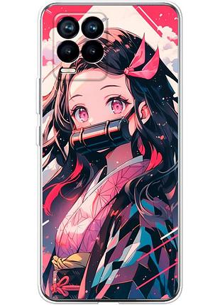 Чехол силиконовый с картинкой на realme 8 pro (аниме, anime)