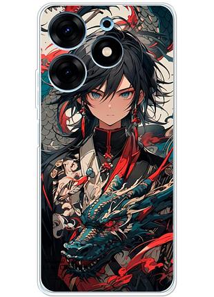 Чохол силіконовий з картинкою на tecno spark 10 pro (аніме, anime)