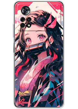 Чохол силіконовий з картинкою на xiaomi poco x4 pro 5g (аніме, anime)
