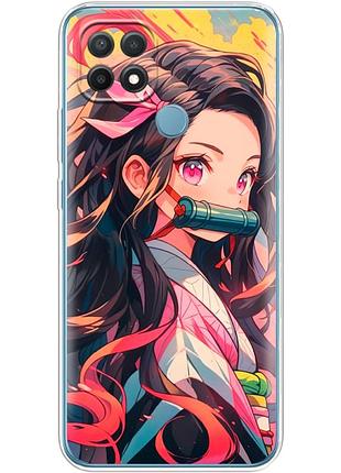 Чехол силиконовый с картинкой на oppo a15s (аниме, anime)