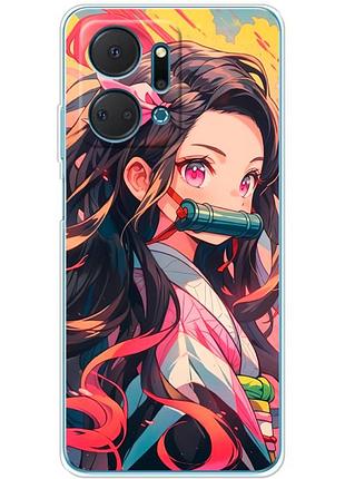 Чохол силіконовий з картинкою на huawei honor x7a (аніме, anime)
