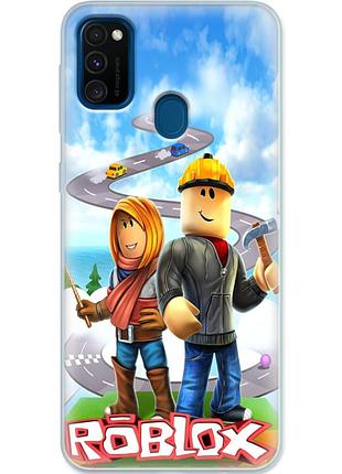 Чохол силіконовий з картинкою на samsung galaxy m21 (m215) (роблокс, roblox)