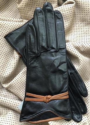 Перчатки женские без подкладки. 8"/22 см