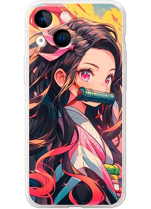 Чохол силіконовий з картинкою на iphone 13 mini (аніме, anime)