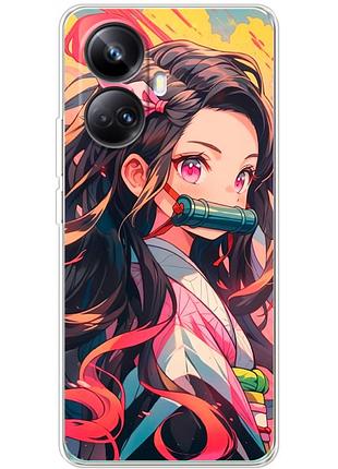 Чехол силиконовый с картинкой на realme 10 pro plus (аниме, anime)