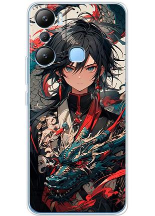 Чехол силиконовый с картинкой на infinix hot 20i (аниме, anime)