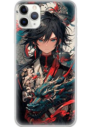 Чехол силиконовый с картинкой на iphone 11 pro max (аниме, anime)