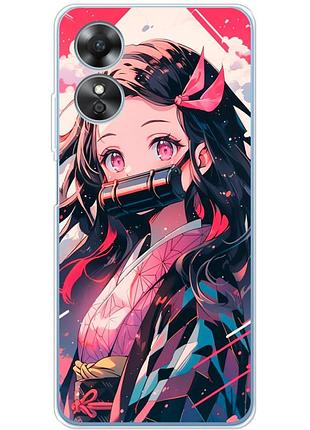 Чохол силіконовий з картинкою на oppo a17 (аніме, anime)