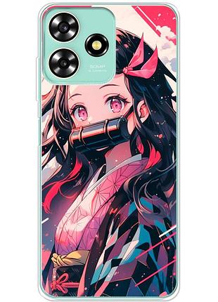 Чохол силіконовий з картинкою на zte blade a73 4g (аніме, anime)