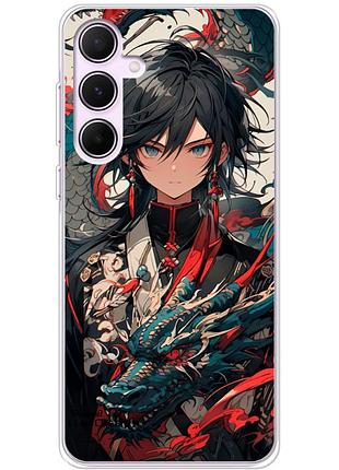 Чехол силиконовый с картинкой на samsung galaxy a55 5g (a556) (аниме, anime)