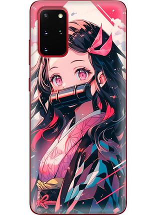 Чехол силиконовый с картинкой на samsung galaxy s20 plus (g985) (аниме, anime)