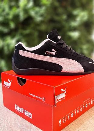 Женские кроссовки puma speedcat og черные с пудрой