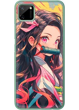 Чехол силиконовый с картинкой на realme c11 (аниме, anime)