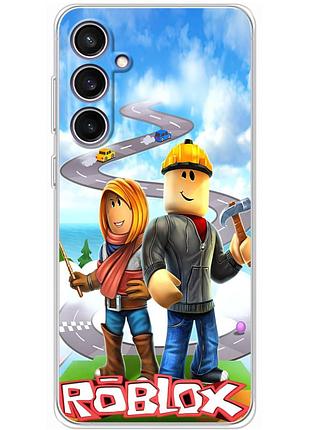 Чехол силиконовый с картинкой на samsung galaxy s23 fe (s711) (роблокс, roblox)