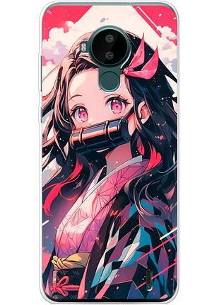 Чохол силіконовий з картинкою на nokia c30 (аніме, anime)
