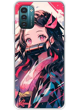 Чехол силиконовый с картинкой на nokia g11 (аниме, anime)