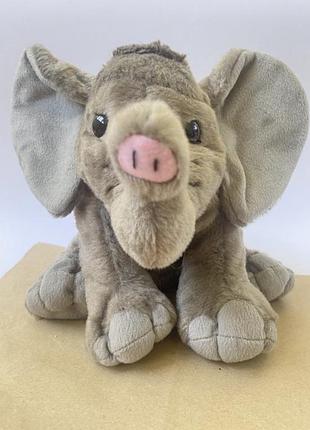 Мягкая игрушка wild republic elephant baby plush, представляющая собой детеныша африканского слона слон слоник слонёнок мʼяка плюшева іграшка слон