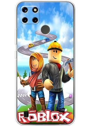 Чохол силіконовий з картинкою на realme c25y (роблокс, roblox)