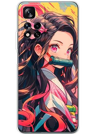 Чохол силіконовий з картинкою на xiaomi redmi note 11 pro plus 5g (аніме, anime)