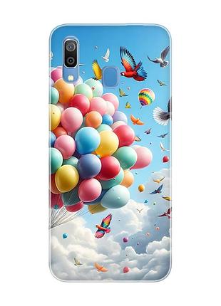 Чехол на samsung galaxy a30 (2019)/a20 (2019) :: воздушные шарики (принт 365)