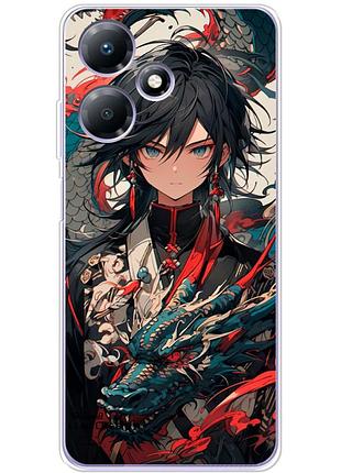 Чохол силіконовий з картинкою на infinix hot 30 play (аніме, anime)