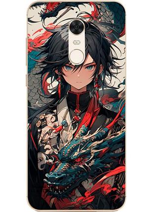 Чехол силиконовый с картинкой на xiaomi redmi 5 plus (аниме, anime)