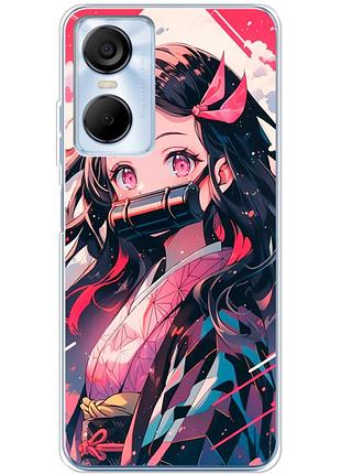 Чохол силіконовий з картинкою на tecno pop 6 pro (аніме, anime)