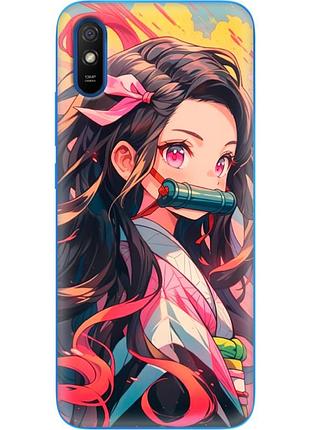 Чехол силиконовый с картинкой на xiaomi redmi 9a (аниме, anime)