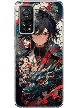 Чохол силіконовий з картинкою на xiaomi mi 10t pro (аніме, anime)