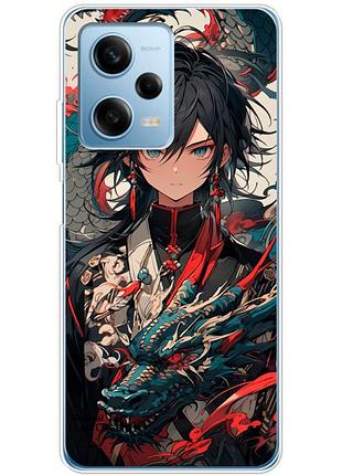 Чохол силіконовий з картинкою на xiaomi redmi note 12 pro 5g (аніме, anime)