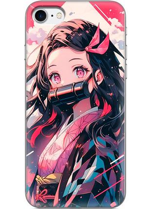 Чохол силіконовий з картинкою на iphone 7 (аніме, anime)
