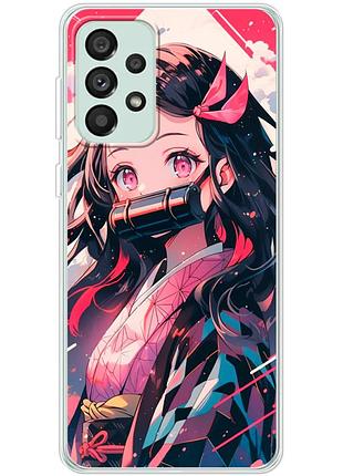 Чехол силиконовый с картинкой на samsung galaxy a73 5g (a736) (аниме, anime)