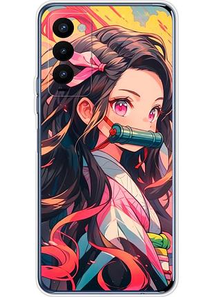 Чохол силіконовий з картинкою на tecno camon 18 (аніме, anime)