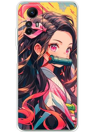 Чехол силиконовый с картинкой на xiaomi redmi note 12s (аниме, anime)